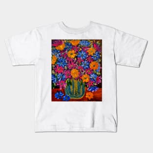 Beautiful abstract flowers Kids T-Shirt